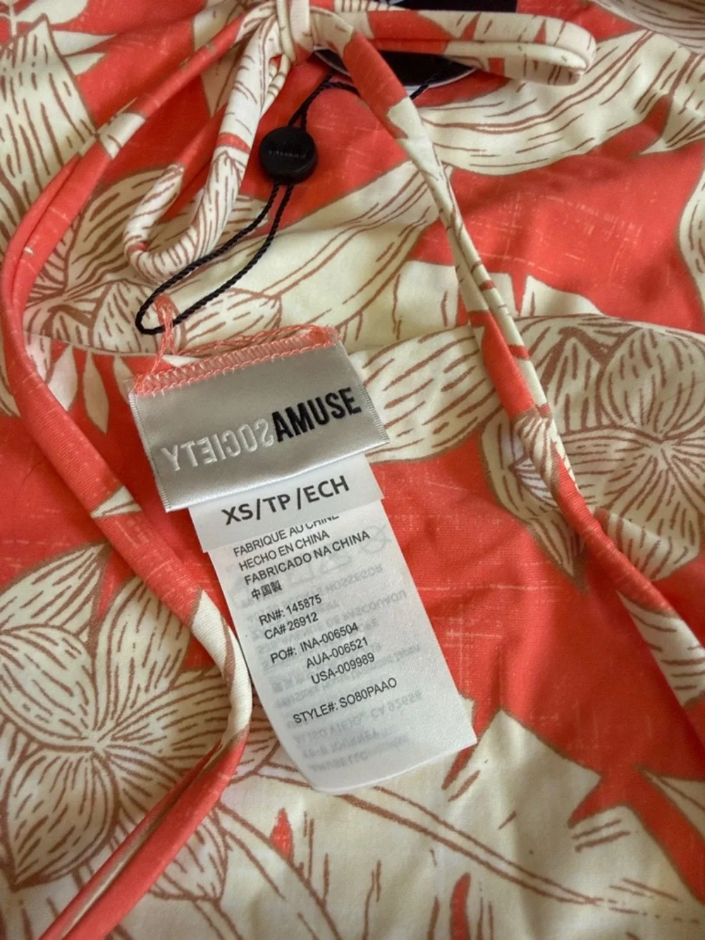 Amuse Society NWT Aalia One piece swimsuit size XS